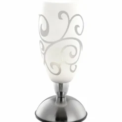 Lampe de table Globo AURIGA Chrome, Nickel mat, 1 lumière