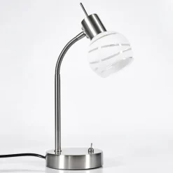 Lampe de table Globo ELLIOTT Nickel mat, 1 lumière