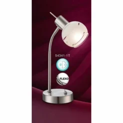 Lampe de table Globo ELLIOTT Nickel mat, 1 lumière