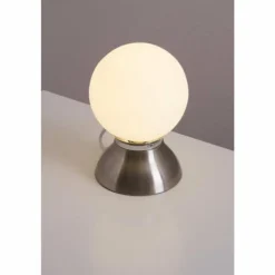 Lampe de table Globo Kitty Chrome, Nickel mat, 1 lumière