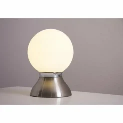 Lampe de table Globo Kitty Chrome, Nickel mat, 1 lumière