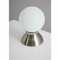Lampe de table Globo Kitty Chrome, Nickel mat, 1 lumière