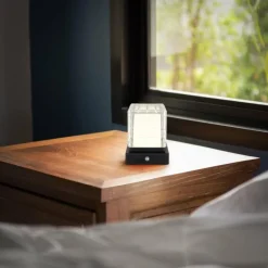 Lampe de table Globo LUNKI LED Noir, 1 lumière