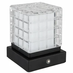 Lampe de table Globo LUNKI LED Noir, 1 lumière