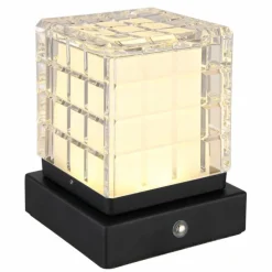 Lampe de table Globo LUNKI LED Noir, 1 lumière