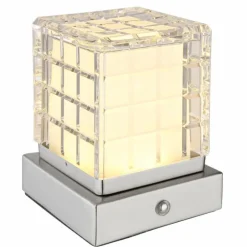 Lampe de table Globo LUNKI LED Nickel mat, 1 lumière