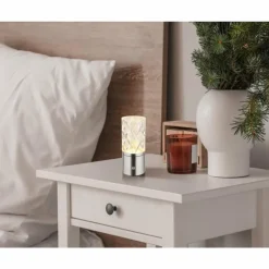 Lampe de table Globo LUNKI LED Nickel mat, 1 lumière