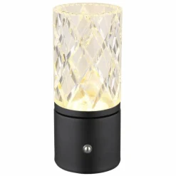 Lampe de table Globo LUNKI LED Noir, 1 lumière