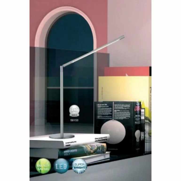 Lampe de table Globo ORION Chrome, Nickel mat, 48 lumières