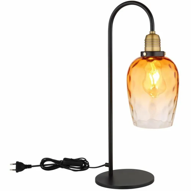 Lampe de table Globo SALVY Noir, 1 lumière