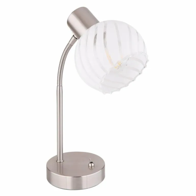 Lampe de table Globo WILLY Nickel mat, 1 lumière