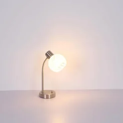 Lampe de table Globo WILLY Nickel mat, 1 lumière