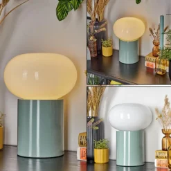 Lampe de table Godrie Bleu, 1 lumière