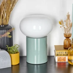 Lampe de table Godrie Bleu, 1 lumière