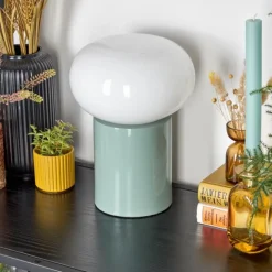Lampe de table Godrie Bleu, 1 lumière