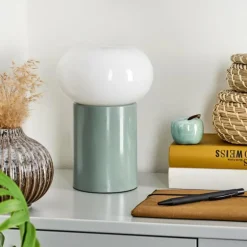 Lampe de table Godrie Bleu, 1 lumière