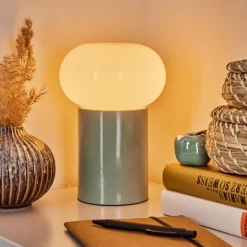 Lampe de table Godrie Bleu, 1 lumière