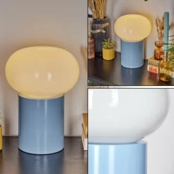 Lampe de table Godrie Bleu, 1 lumière