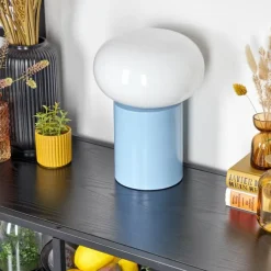 Lampe de table Godrie Bleu, 1 lumière