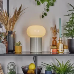 Lampe de table Godrie Crème, 1 lumière