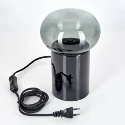 Lampe de table Godrie Noir, 1 lumière
