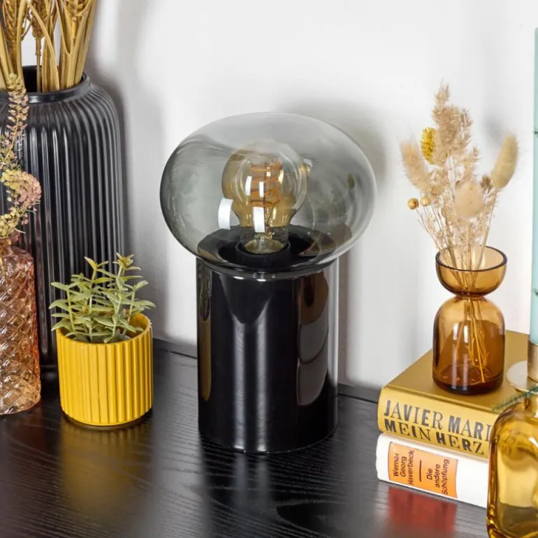 Lampe de table Godrie Noir, 1 lumière
