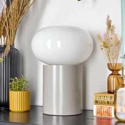 Lampe de table Godrie Taupe, 1 lumière