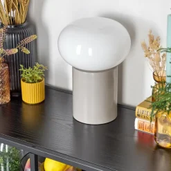 Lampe de table Godrie Taupe, 1 lumière
