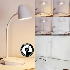 Lampe de table Grenoble LED Blanc, 1 lumière