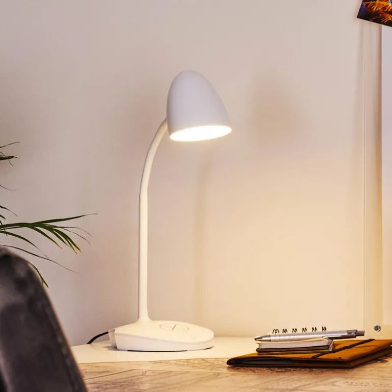 Lampe de table Grenoble LED Blanc, 1 lumière