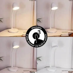 Lampe de table Grenoble LED Blanc, 1 lumière
