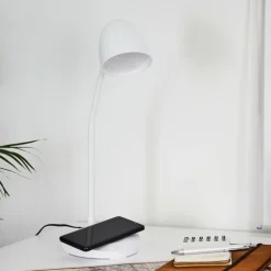Lampe de table Grenoble LED Blanc, 1 lumière