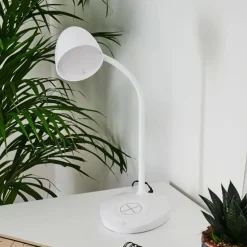 Lampe de table Grenoble LED Blanc, 1 lumière