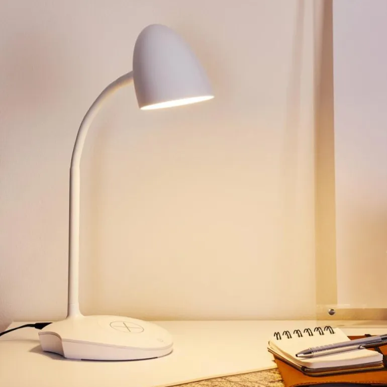 Lampe de table Grenoble LED Blanc, 1 lumière