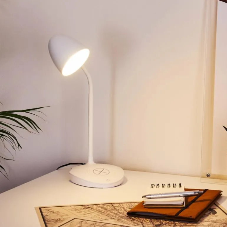 Lampe de table Grenoble LED Blanc, 1 lumière
