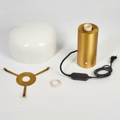 Lampe de table Guicia Or, Laiton, 1 lumière