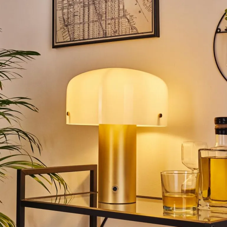 Lampe de table Guicia Or, Laiton, 1 lumière