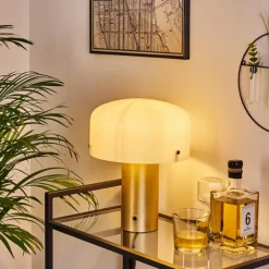 Lampe de table Guicia Or, Laiton, 1 lumière