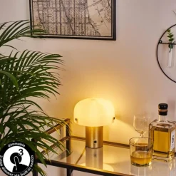 Lampe de table Guicia Or, Laiton, 1 lumière