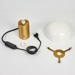 Lampe de table Guicia Or, Laiton, 1 lumière