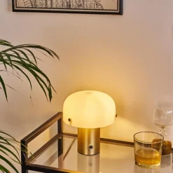 Lampe de table Guicia Or, Laiton, 1 lumière