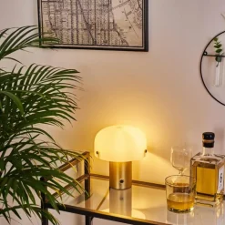 Lampe de table Guicia Or, Laiton, 1 lumière