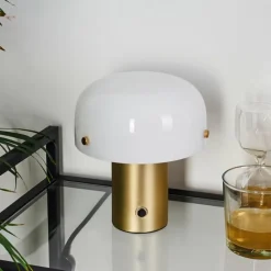 Lampe de table Guicia Or, Laiton, 1 lumière
