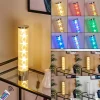 Lampe de table Hatara LED Chrome, 1 lumière, Télécommandes, Changeur de couleurs