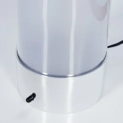Lampe de table Hatara LED Chrome, 1 lumière, Télécommandes, Changeur de couleurs