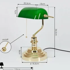 Lampe de table Havsta Laiton, 1 lumière