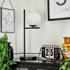 Lampe de table Hogatza Noir, 1 lumière
