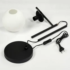 Lampe de table Hogatza Noir, 1 lumière