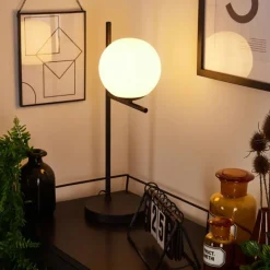 Lampe de table Hogatza Noir, 1 lumière