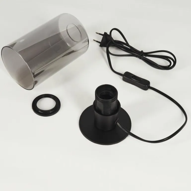 Lampe de table Hunouri Noir, 1 lumière